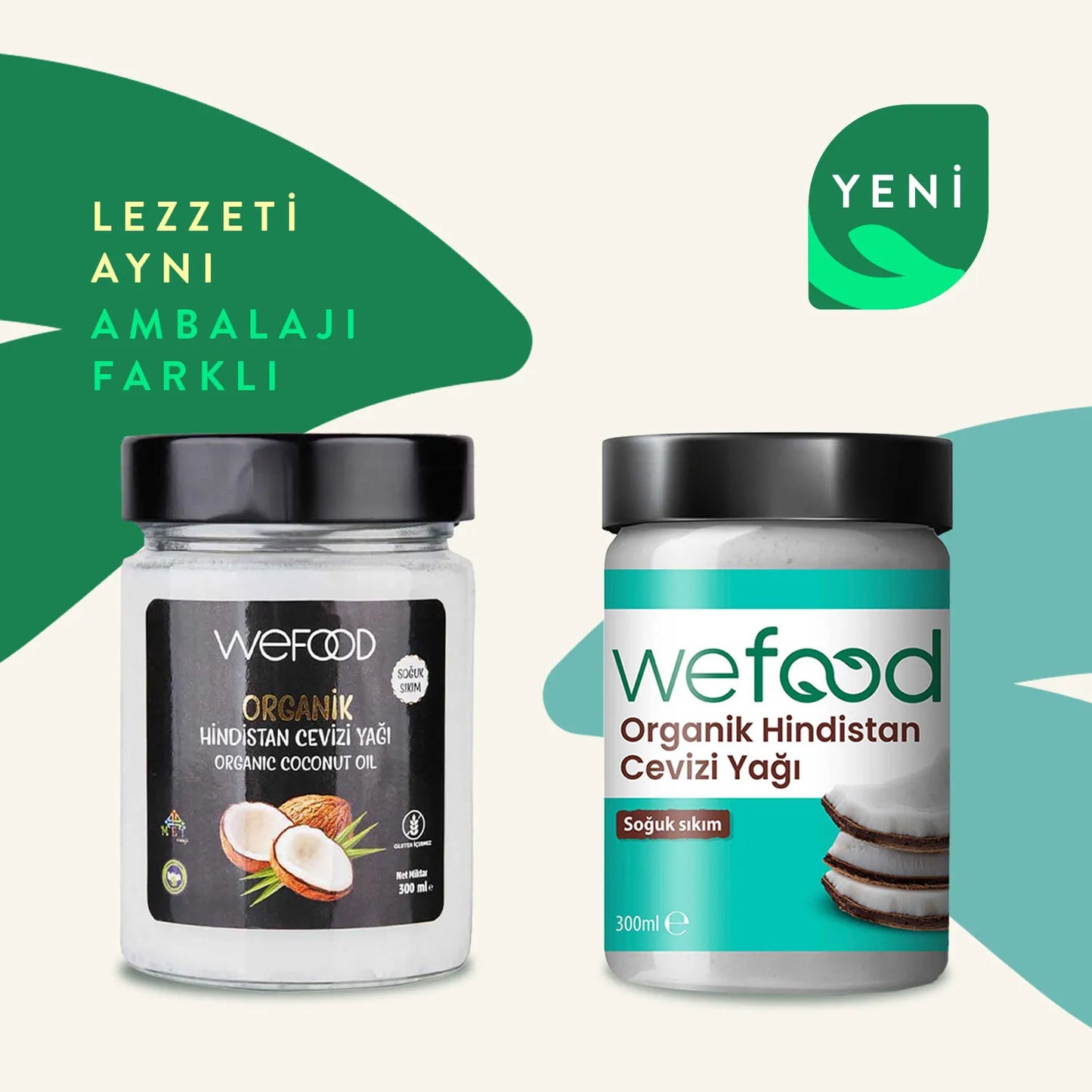 Wefood Organik Hindistan Cevizi Yağı 300 ml (Soğuk Sıkım)