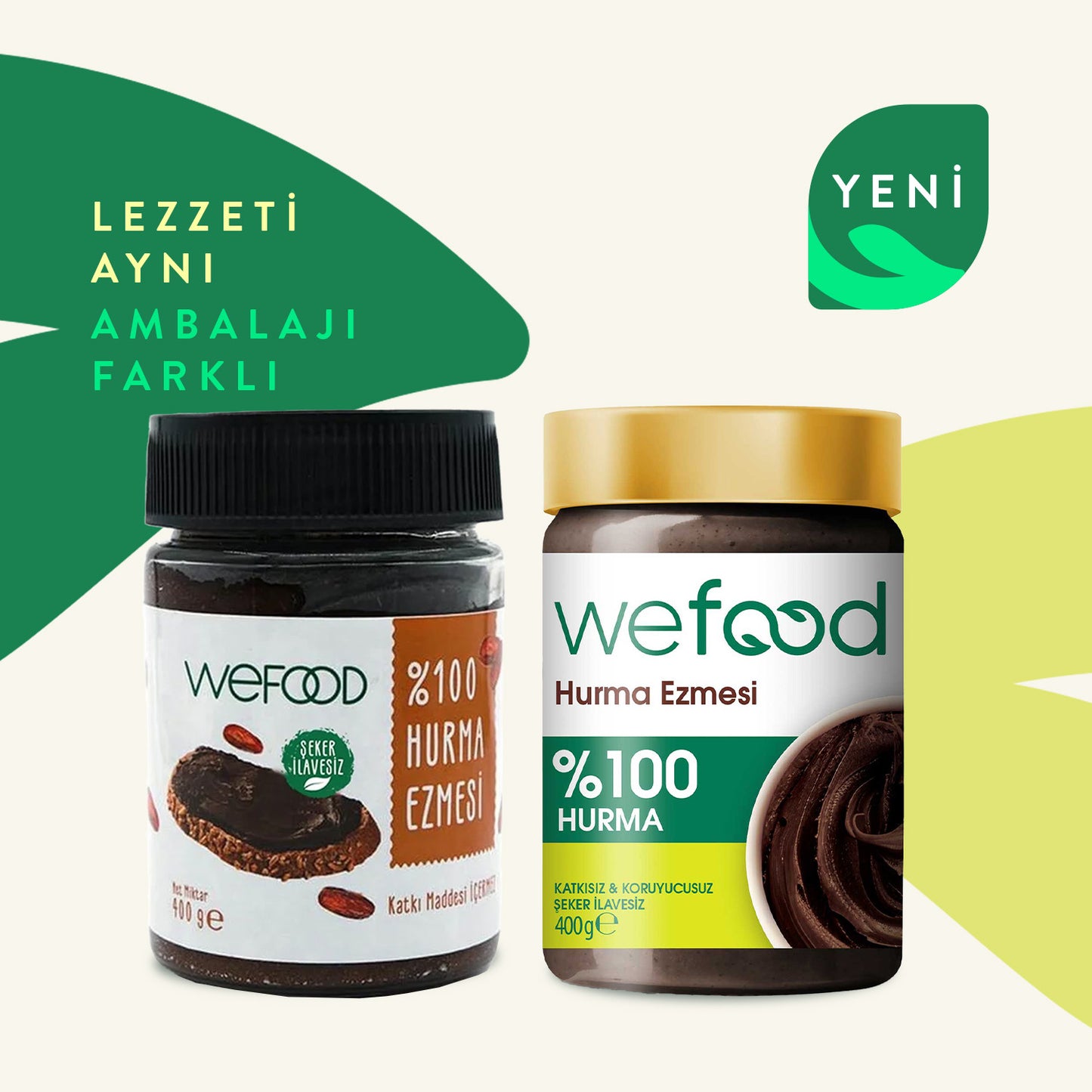 Wefood %100 Sade Hurma Ezmesi 400 gr