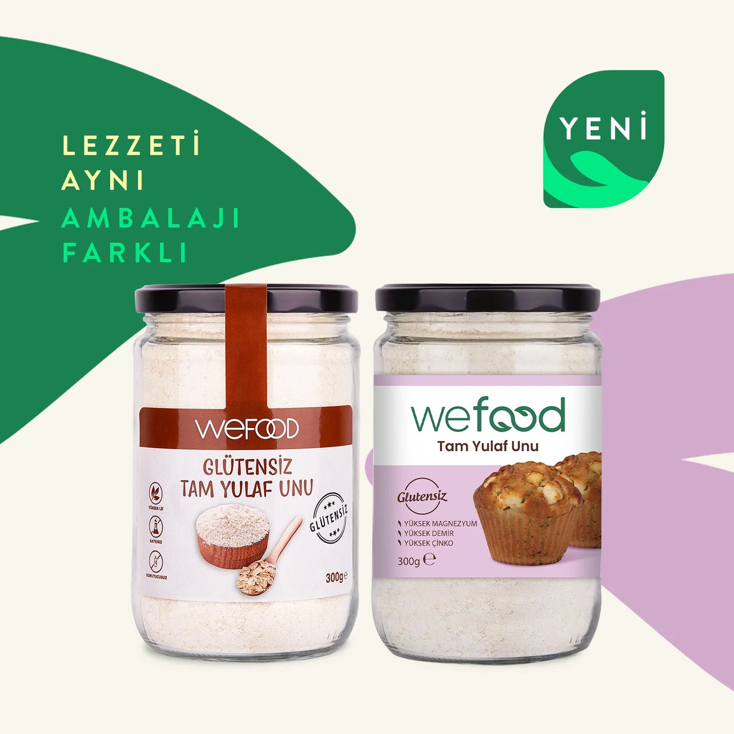 Wefood Glutensiz Tam Yulaf Unu 300 gr