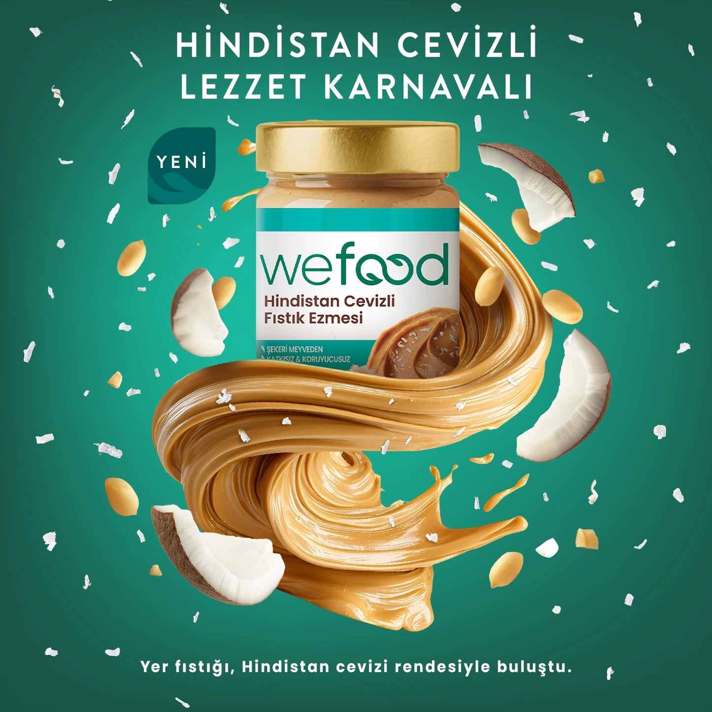 Wefood Hindistan Cevizli Fıstık Ezmesi 300 gr