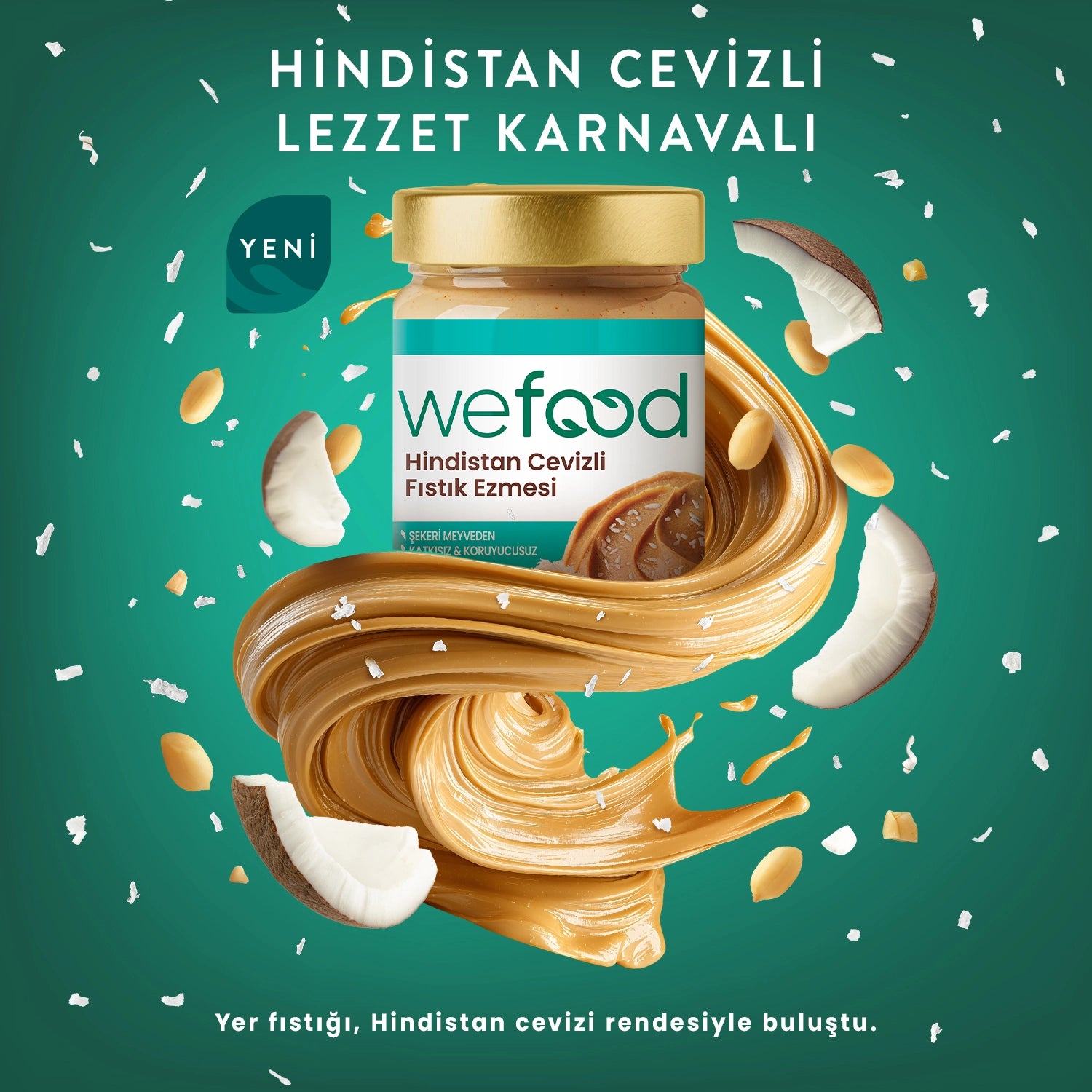 Wefood Hindistan Cevizli Fıstık Ezmesi 300 gr
