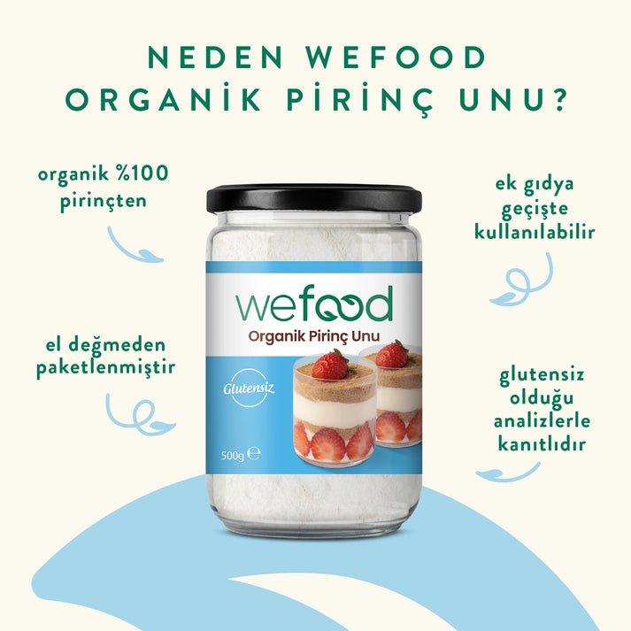 Wefood Organik Pirinç Unu 500 gr