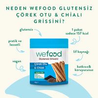 Wefood Glutensiz Grissini Çörek Otu & Chia'lı 40 g