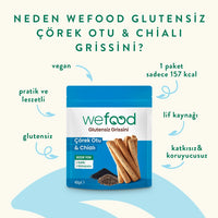 Wefood Glutensiz Grissini Çörekotu & Chia 40 g 3'lü