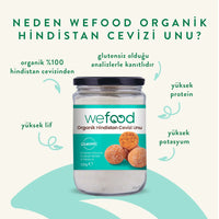 Wefood Organik Glutensiz Hindistan Cevizi Unu 320 gr (Organik Sertifikalı)