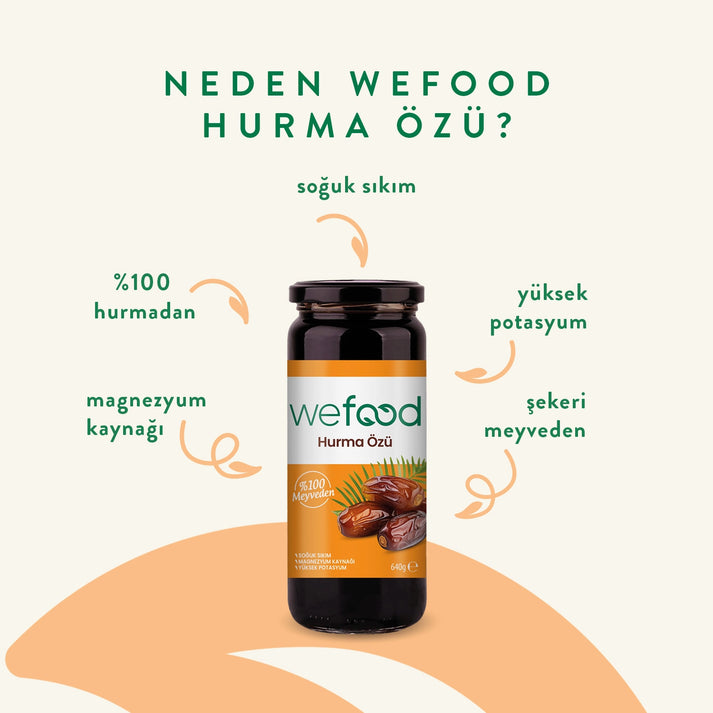 Wefood Hurma Özü 640 gr (Soğuk Sıkım)