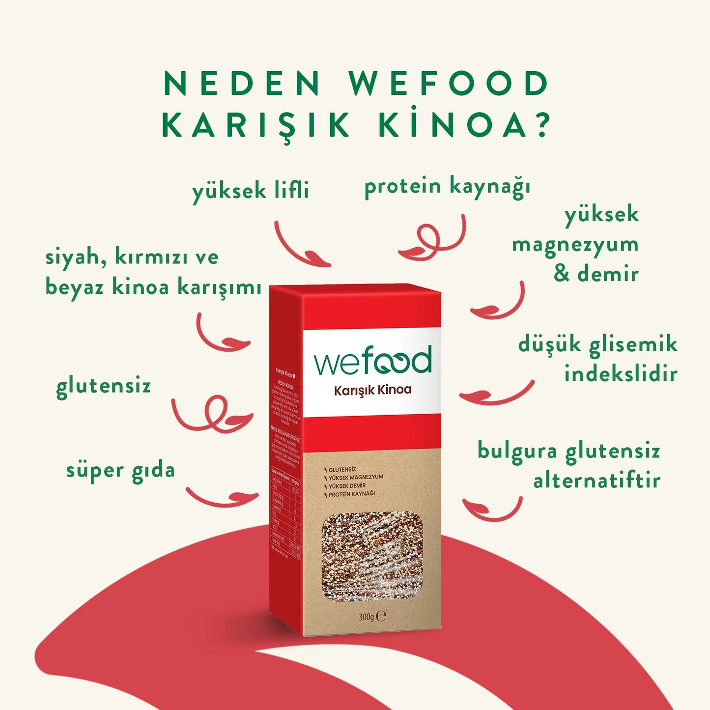 Wefood Karışık Kinoa 300 gr