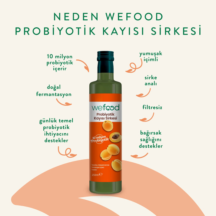 Wefood Probiyotik Kayısı Sirkesi 250 ml