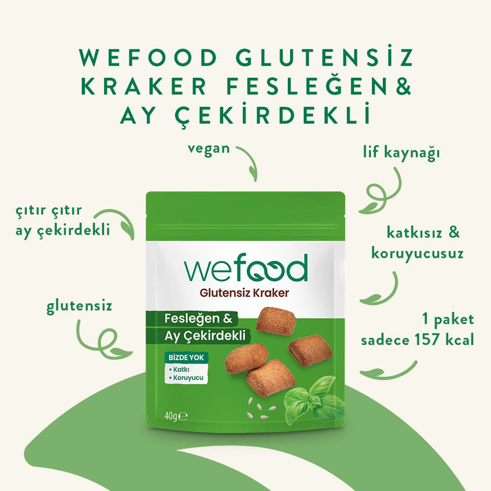 Wefood Fesleğenli Kraker 40 gr 3'lü