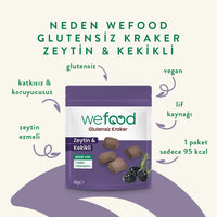 Wefood Glutensiz Zeytinli & Kekikli Kraker 40 g 3'lü