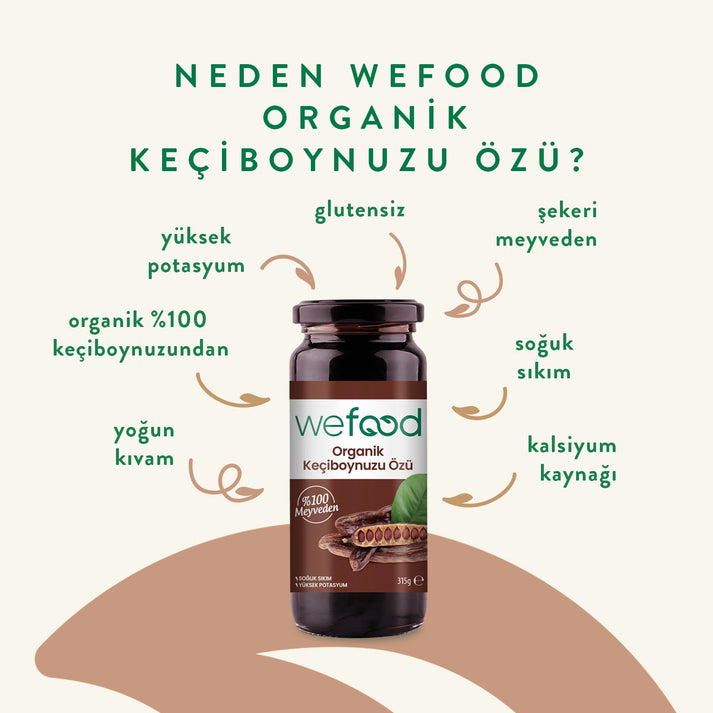 Wefood Organik Keçiboynuzu Özü 315 gr (Soğuk Sıkım)