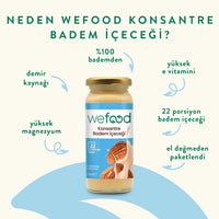 Wefood Konsantre Badem İçeceği (%100 Badem) 220 gr