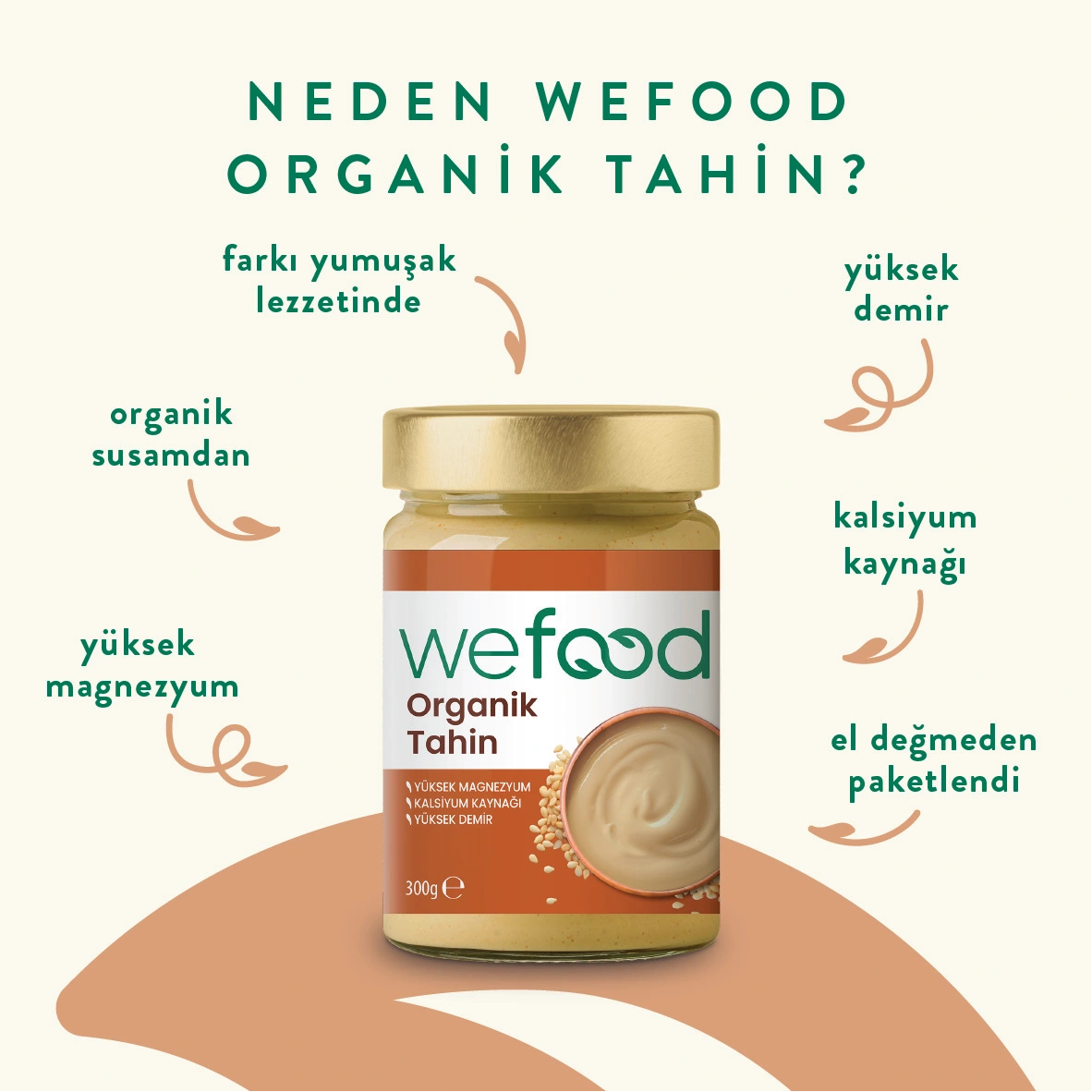 Wefood Organik Tahin 300 gr