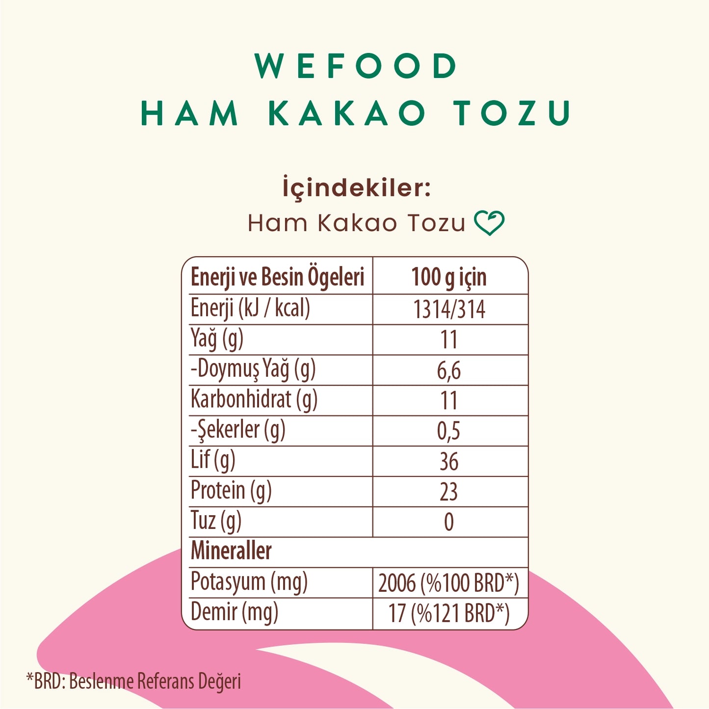 Wefood Ham Kakao Tozu 140 gr