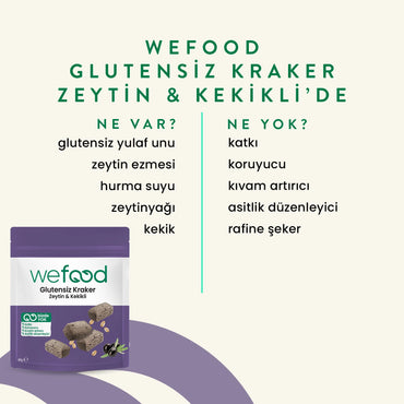 Wefood Glutensiz Zeytinli & Kekikli Kraker 40 gr