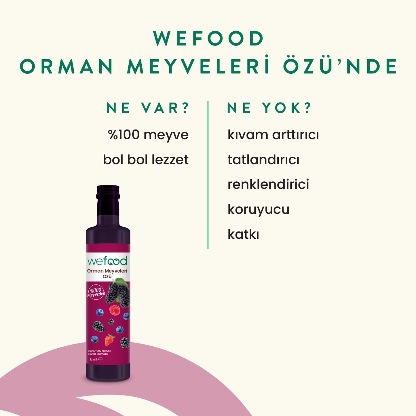 Wefood Orman Meyveleri Özü 335 ml