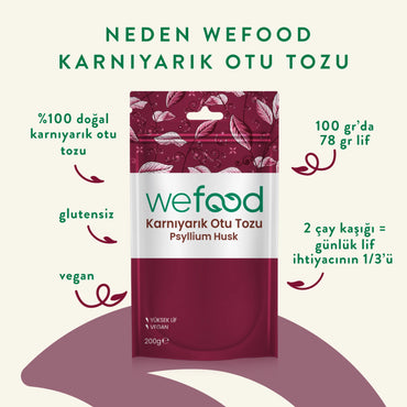 Wefood  Karnıyarık Otu (Psyllium) Tozu 200 gr