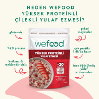 Wefood Yüksek Proteinli Çilekli Yulaf Ezmesi 240 gr