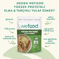 Wefood Yüksek Proteinli Elma & Tarçınlı Yulaf Ezmesi 240 gr