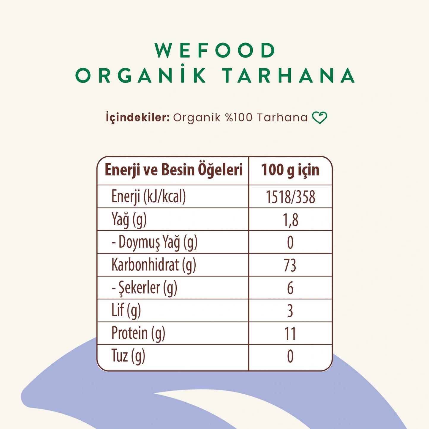 Wefood Kids Organik Tarhana 400 gr