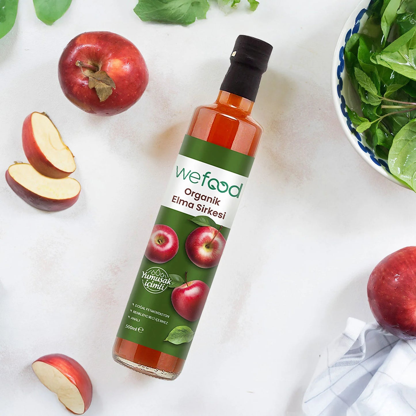 Wefood Organik Elma Sirkesi 500 ml