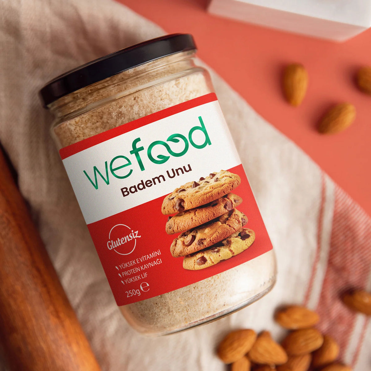 Wefood Glutensiz Badem Unu 250 gr 2'li