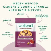 Wefood Glutensiz Granola Kuru İncir & Cevizli 250 gr 3'lü
