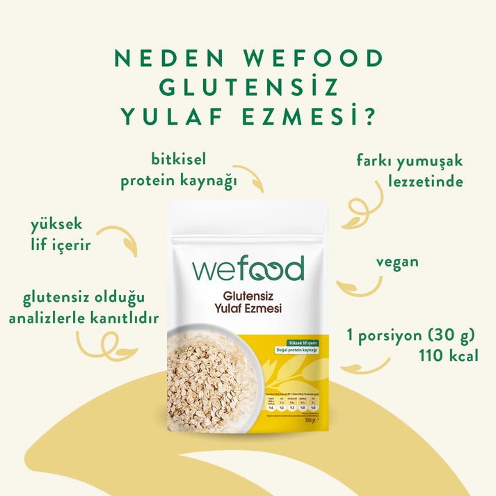 Wefood Glutensiz Yulaf Ezmesi 300 gr