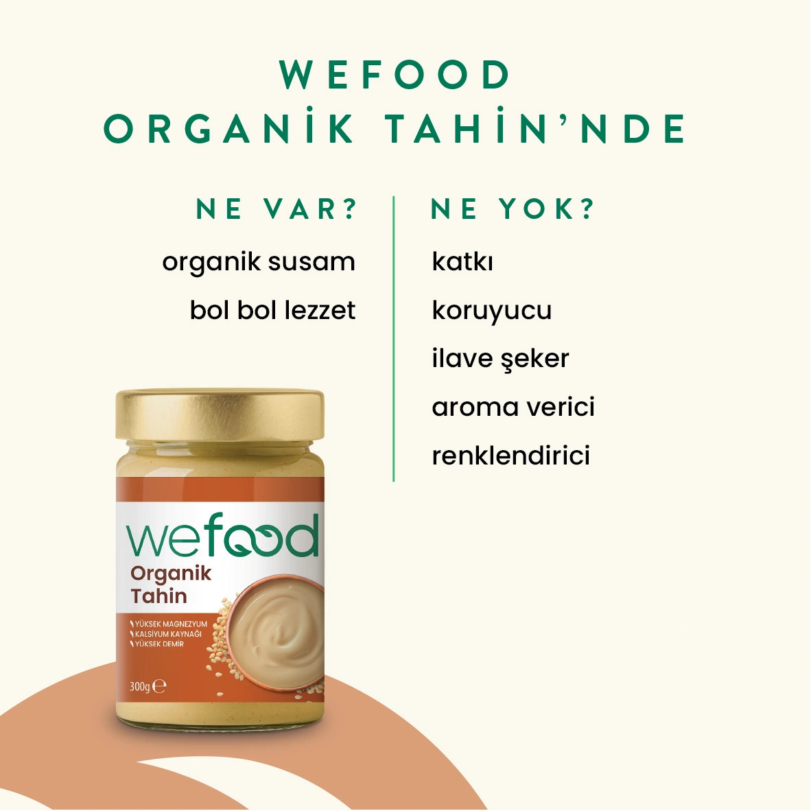 Wefood Organik Tahin 300 gr