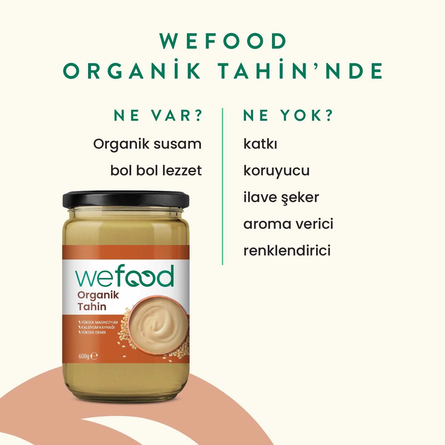 Wefood Organik Tahin 600 gr