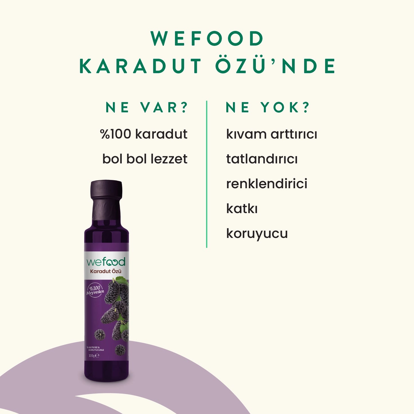 Wefood Karadut Özü 335 gr (Soğuk Sıkım)