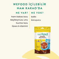 Wefood İçilebilir Ham Kakao 180 gr 2'li