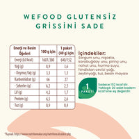 Wefood Glutensiz Grissini Sade 40 g