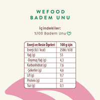 Wefood Glutensiz Badem Unu 250 gr