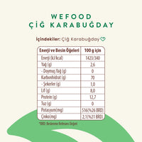 Wefood Glutensiz Çiğ Karabuğday Tanesi 400 gr