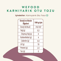 Wefood  Karnıyarık Otu (Psyllium) Tozu 200 gr