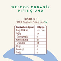 Wefood Organik Pirinç Unu 500 gr