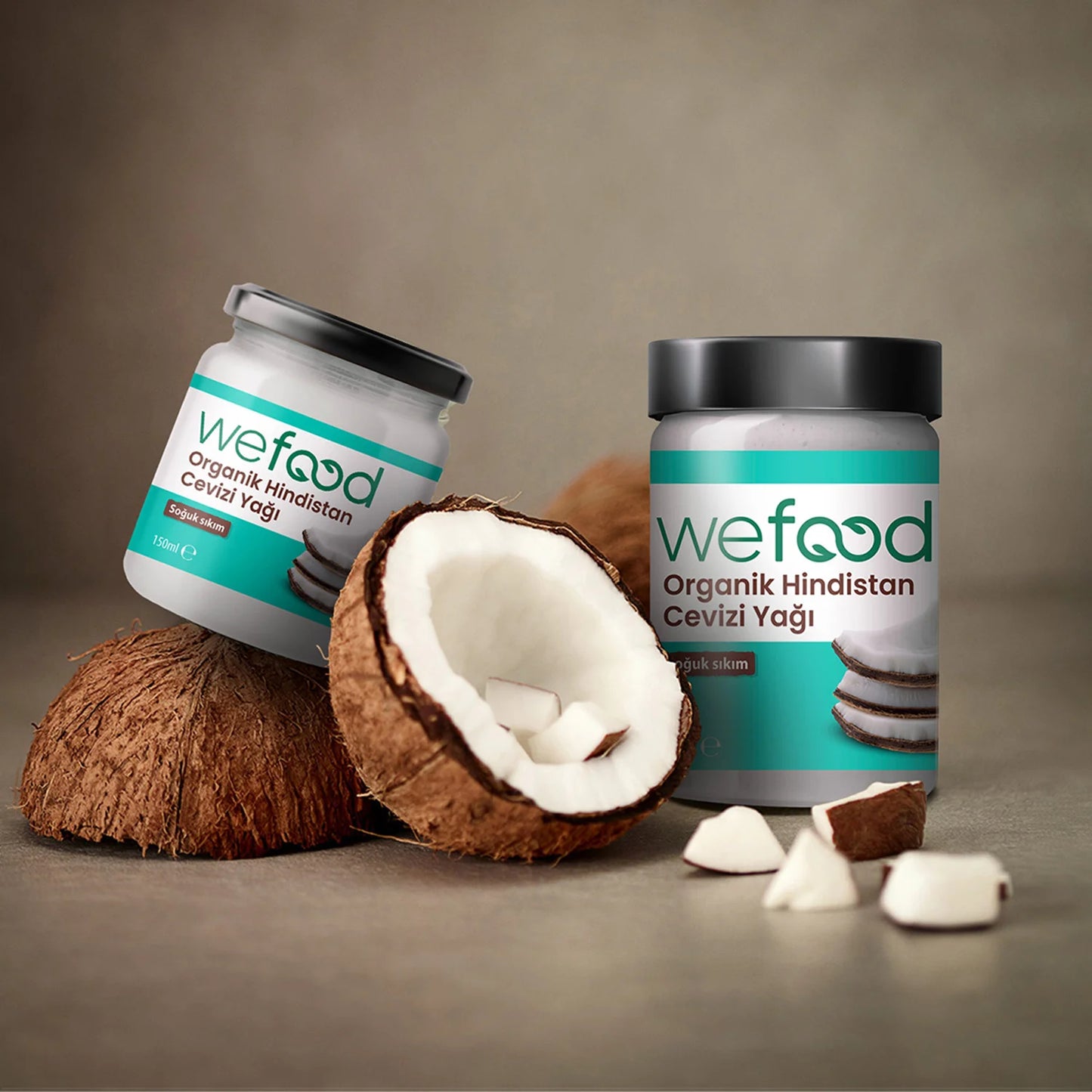 Wefood Organik Hindistan Cevizi Yağı 300 ml (Soğuk Sıkım)