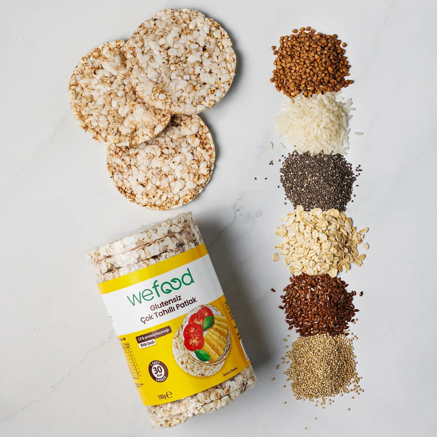 Wefood Çok Tahıllı Patlak 100 gr