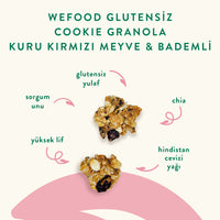 Glutensiz Granola Kırmızı Meyve & Bademli 250 gr