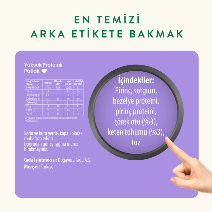 Wefood Çörek Otlu Protein Patlak 80 g 3'lü