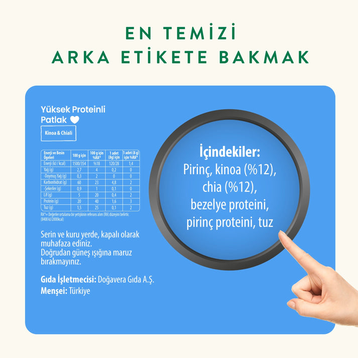 Wefood Kinoalı Protein Patlak 80 g 5'li