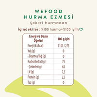 Wefood %100 Sade Hurma Ezmesi 400 gr