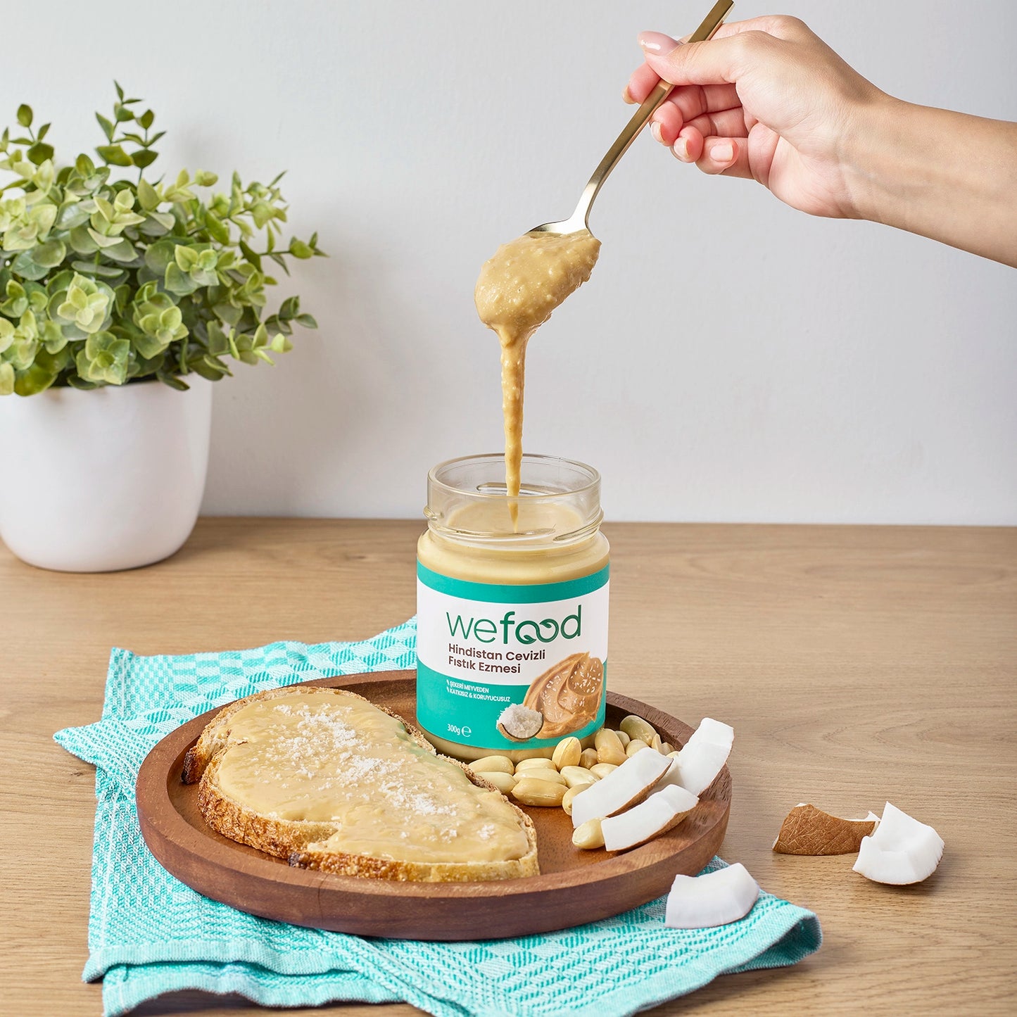 Wefood Hindistan Cevizli Fıstık Ezmesi 300 gr