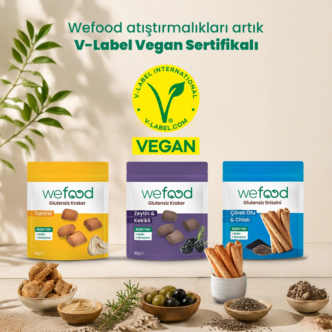 Wefood Glutensiz Grissini Çörekotu & Chia 40 g 3'lü