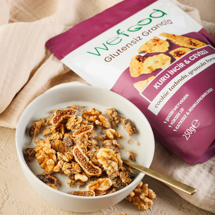 Wefood Glutensiz Granola Kuru İncir & Cevizli 250 gr