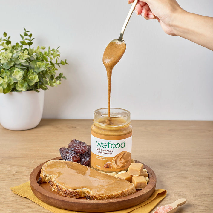 Wefood Süt Karamelli Fıstık Ezmesi 300 gr