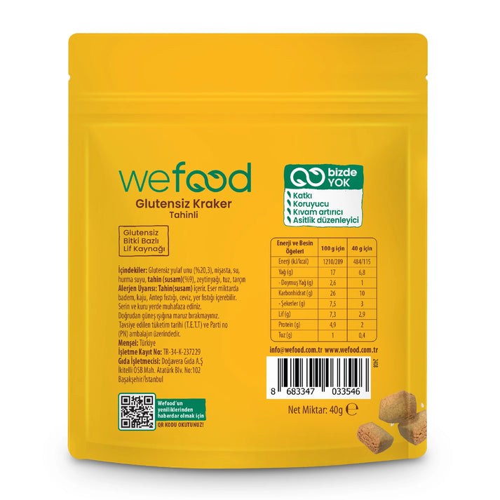 Wefood Tahinli Kraker 40 gr