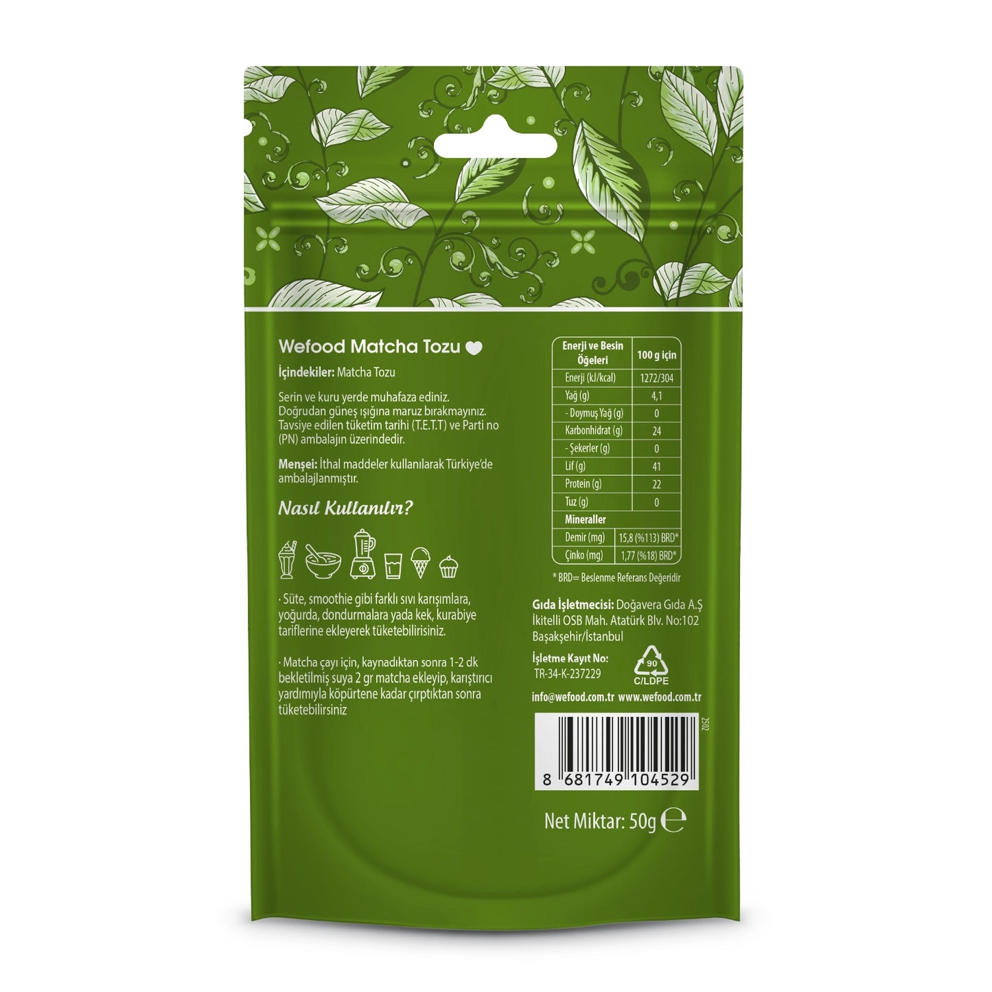 Wefood Matcha Tozu 50 gr