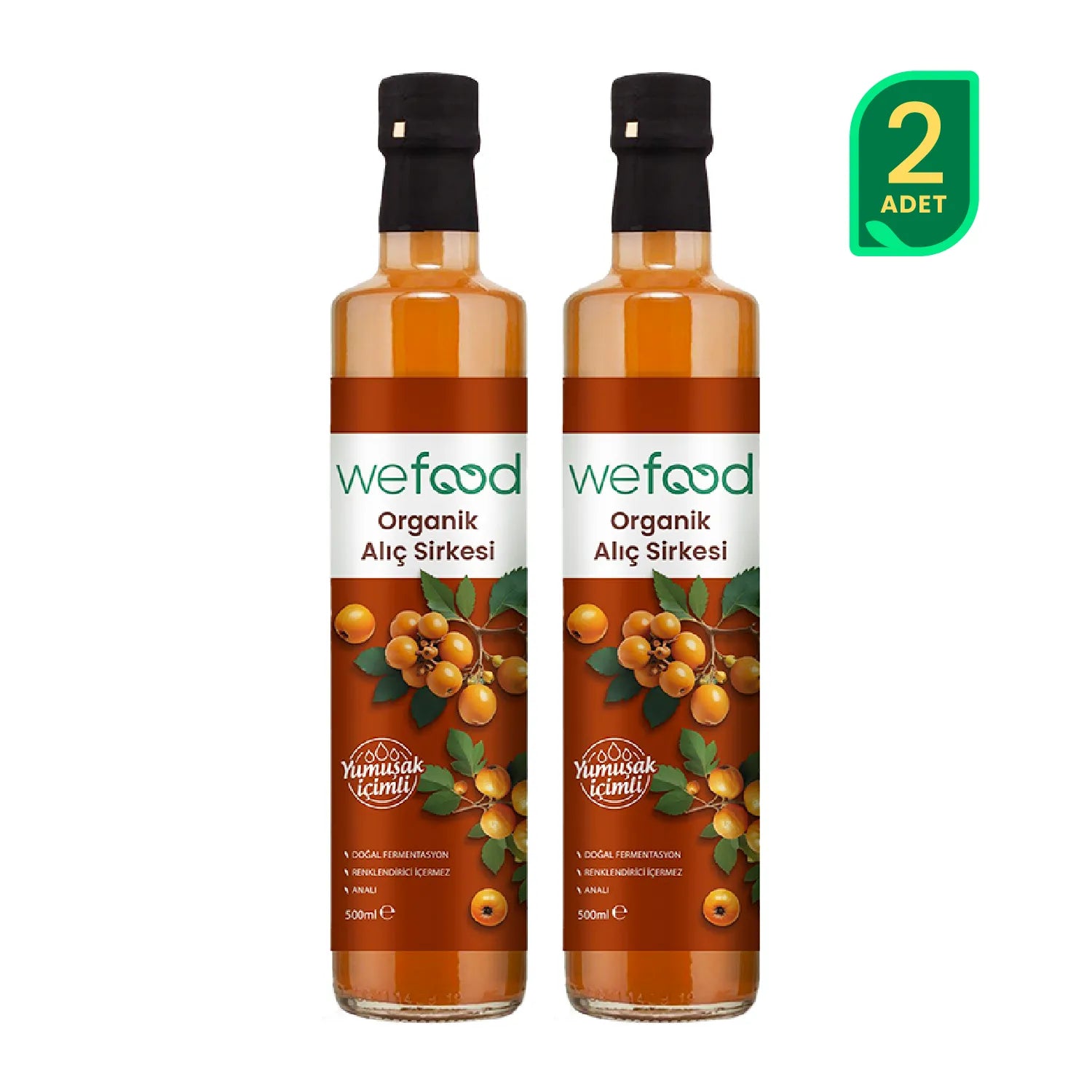 Wefood Organik Alıç Sirkesi 500 ml 2'li